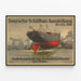 Plakat vintage Niemiecka Wystawa Budowy Statków Berlin 1908 — oprawiony obraz na ścianie