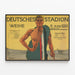 Plakat sportowy vintage niemiecki - Deutsches Stadion 1913 — oprawiony obraz na ścianie