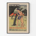 Vintage plakat ścienny z sztuki wietnamskiej - walka z inwazją komunistyczną