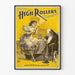 Plakat vintage burleskowy High Rollers DeVere's 1898