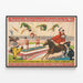 Plakat vintage cyrk Barnum & Bailey, spektakl jeździecki i akrobaci powietrzni — oprawiony obraz na ścianie