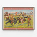 Plakat Wintage Barnum & Bailey Wild West Show — oprawiony obraz na ścianie