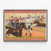 Plakat Vintage Cyrk Barnum & Bailey - Sztuka Jeździecka Spektakularna — oprawiony obraz na ścianie