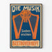 Plakat vintage muzyczny Beethoven Heft dekoracja ścienna
