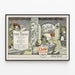 Plakat vintage Diem & Wing Paper Company - Dekoracja ścienna w stylu retro — oprawiony obraz na ścianie