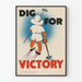 Plakat vintage Dig For Victory Poster dla dziecięcego ogrodnictwa