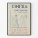 Plakat vintage Dinitra leczenie otyłości i artretyzmu