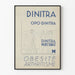 Plakat vintage Dinitra Injectable - Retro medyczna dekoracja ścienna
