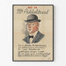 Plakat vintage Mr Prikkeldraad dekoracja ścienna retro