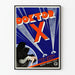 Plakat w stylu vintage Doktor X Art déco do dekoracji ściennej