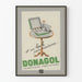 Plakat reklamowy vintage Donagol injekcje kobiece