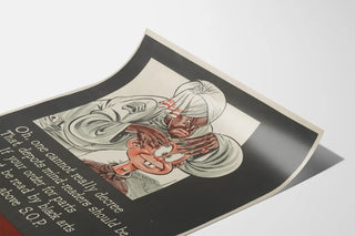 Plakat vintage dekoracja ścienna Nie bądź głupkiem Zamów od S.N.L's