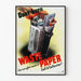 Plakat vintage Nie wyrzucaj używanego papieru Wojna
