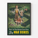 Plakat vintage dla dzieci i cienia - Kup bony wojenne