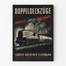 Plakat vintage pociąg Hamburg Lübeck Travemünde