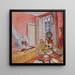 Madame Hessel w różowym pokoju w Clayes - Édouard Vuillard — oprawiony obraz na ścianie