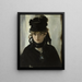 Berthe Morisot z bukietem fiołków - Édouard Manet — oprawiony obraz na ścianie