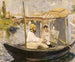 Claude Monet malujący w swoim łodzi-atelier - Édouard Manet — widok dzieła