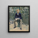 George Moore w ogrodzie artystów - Édouard Manet — oprawiony obraz na ścianie