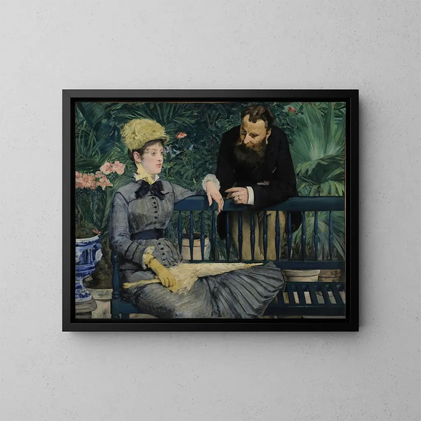 W konserwatorium - Édouard Manet — oprawiony obraz na ścianie