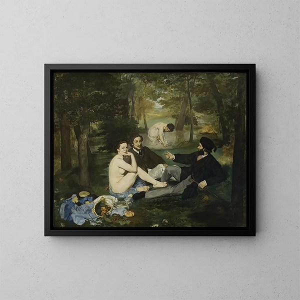 Obiad na trawie - Édouard Manet — oprawiony obraz na ścianie