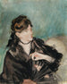 Portret Berthe Morisot z wachlarzem - Édouard Manet — widok dzieła