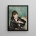 Portret Berthe Morisot z wachlarzem - Édouard Manet — oprawiony obraz na ścianie