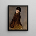 Portret Isabelle Lemonnier z mankietem - Édouard Manet — oprawiony obraz na ścianie