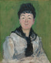 Portret kobiety w czarnej chustce - Édouard Manet — widok dzieła