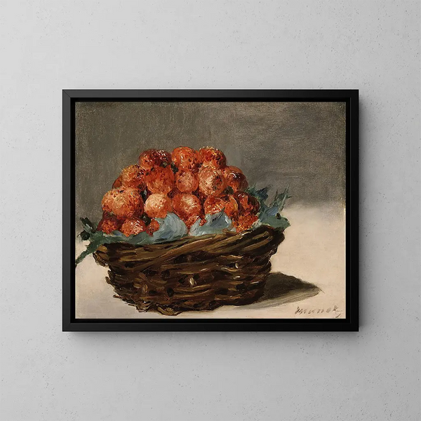 Truskawki - Édouard Manet — oprawiony obraz na ścianie