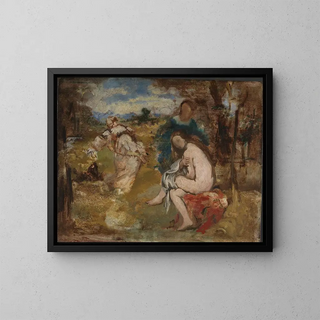 Nymphe surprise - Édouard Manet — oprawiony obraz na ścianie