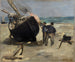 Le bateau goudronné - Édouard Manet — widok dzieła