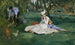 Rodzina Monet w ich ogrodzie w Argenteuil - Édouard Manet — widok dzieła