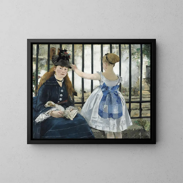 Le Chemin de fer - Édouard Manet — oprawiony obraz na ścianie