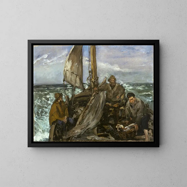 Pracownicy morza - Édouard Manet — oprawiony obraz na ścianie
