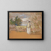 Kobieta w ogrodzie - Édouard Vuillard — oprawiony obraz na ścianie