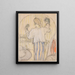 Przed lustrem - Édouard Vuillard — oprawiony obraz na ścianie
