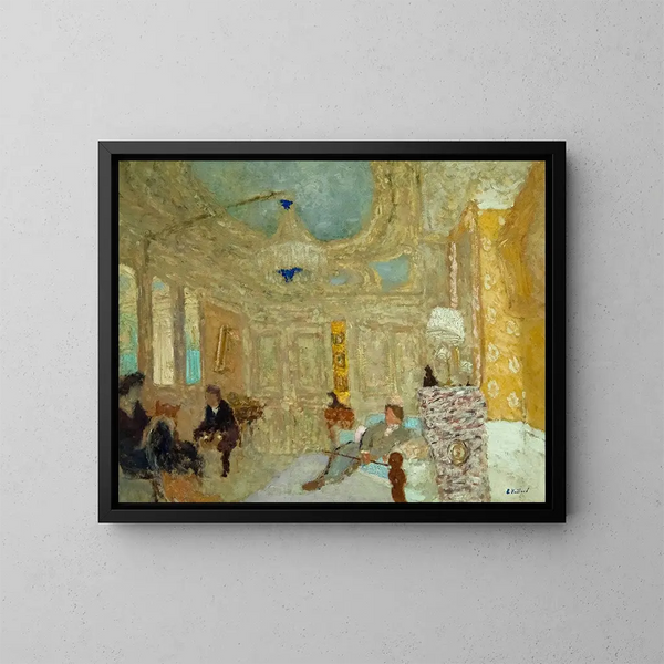 W poczekalni - Édouard Vuillard — oprawiony obraz na ścianie