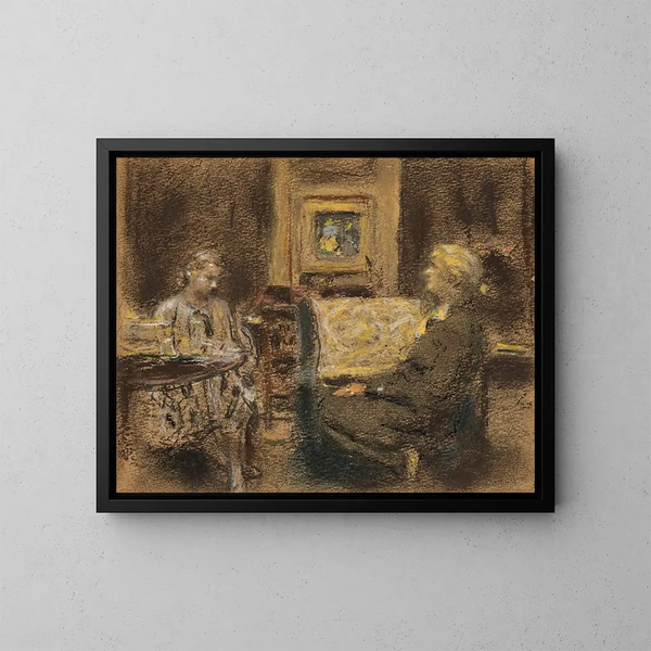 La Lionne d'histoire - Édouard Vuillard — oprawiony obraz na ścianie