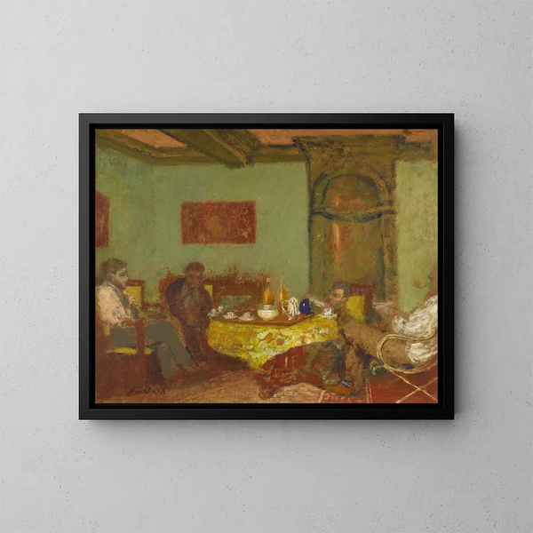 La conversation chez les Natanson-Valvins - Édouard Vuillard — oprawiony obraz na ścianie