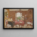 Lucy Hessel podczas wizyty w Cricquebœuf - Édouard Vuillard — oprawiony obraz na ścianie