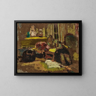 Madame Fontaine inclinée - Édouard Vuillard — oprawiony obraz na ścianie
