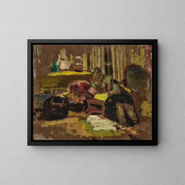Madame Fontaine inclinée - Édouard Vuillard — oprawiony obraz na ścianie