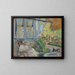 Madame Hessel czytająca na tarasie Clos Cézanne - Édouard Vuillard — oprawiony obraz na ścianie