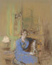 Madame Lucien Sauphar siedzącej w swoim salonie - Édouard Vuillard — widok dzieła