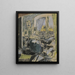 Madame Vuillard szyjąca obok okna – Édouard Vuillard — oprawiony obraz na ścianie