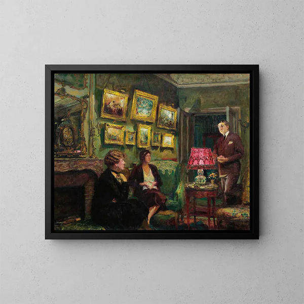 Pani Gillou w domu, doskonała harmonia - Édouard Vuillard — oprawiony obraz na ścianie