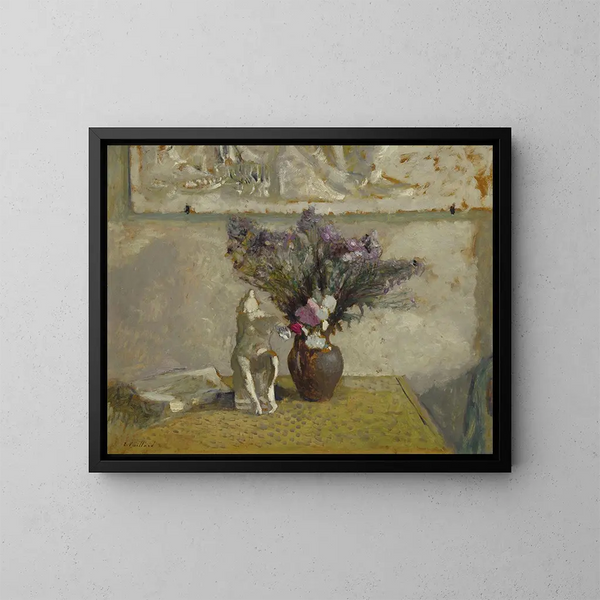 Martwa natura z Leddą - Édouard Vuillard — oprawiony obraz na ścianie