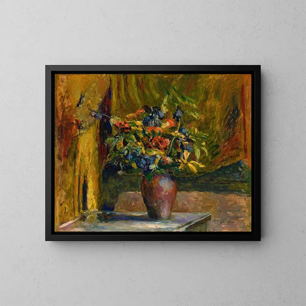 Pieds de dalouette et géraniums - Édouard Vuillard — oprawiony obraz na ścianie