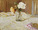 Róże w szklanym wazonie - Édouard Vuillard — widok dzieła